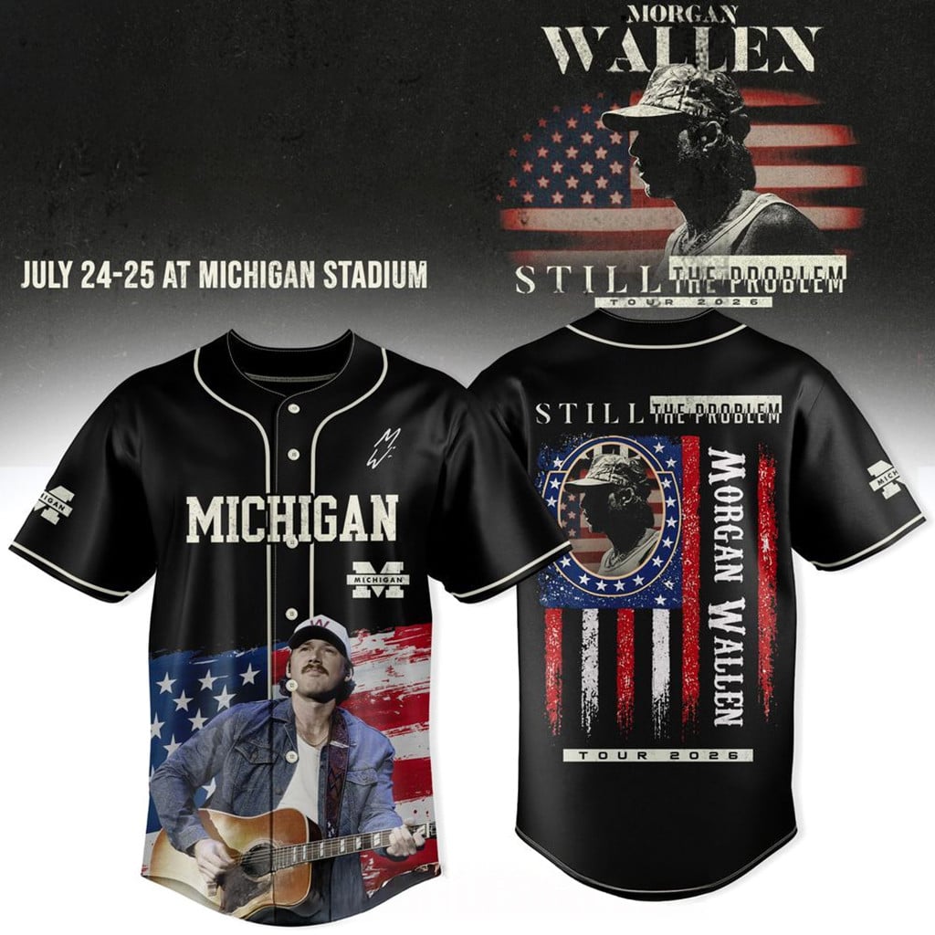 Michigan Wolverines X Morgan Wallen Still The Problem Tour 2026 Jersey Wolverines Merch