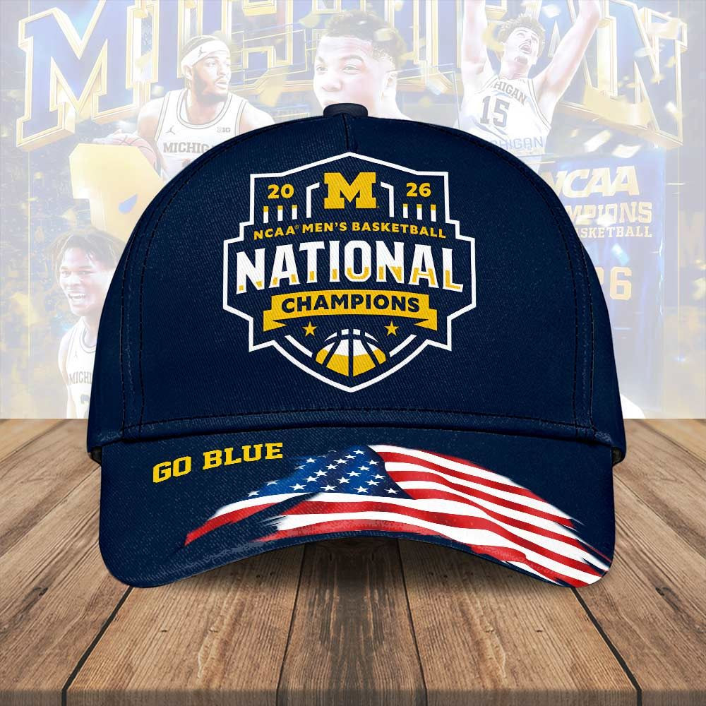 Michigan Wolvesrines Men's Basketball Hat NCAA Basketball Champion Cap Gifts For Men