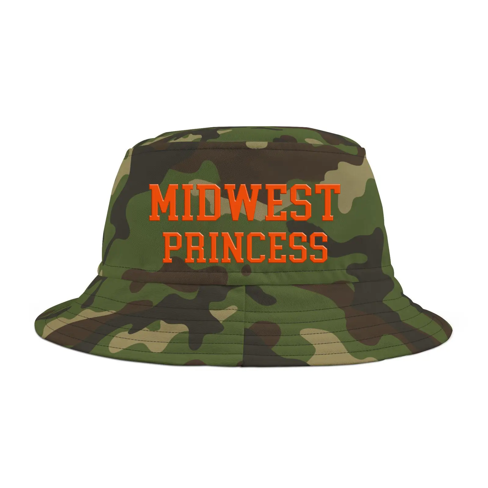 Midwes Princess Camouflage Midwest Dad Bucket Hat Harris Walz Campaign 2024 Camo Merch
