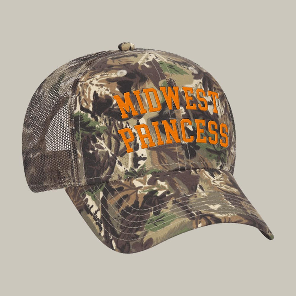 Midwest Princess Camo Trucker Hat Chappell Roan Merch Music Lover Gift Idea