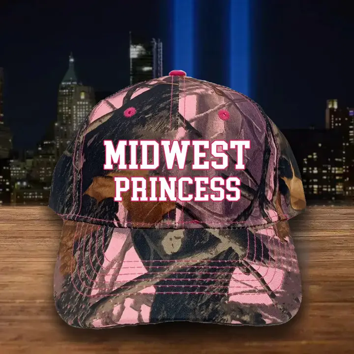 Midwest Princess Cap Pink Mossy Oak Camo Harris Walz 2024 Political Campaign Merch Midwest Princess Cap Pink Mossy Oak Camo Harris Walz 2024 Political Campaign Merch - Image 1