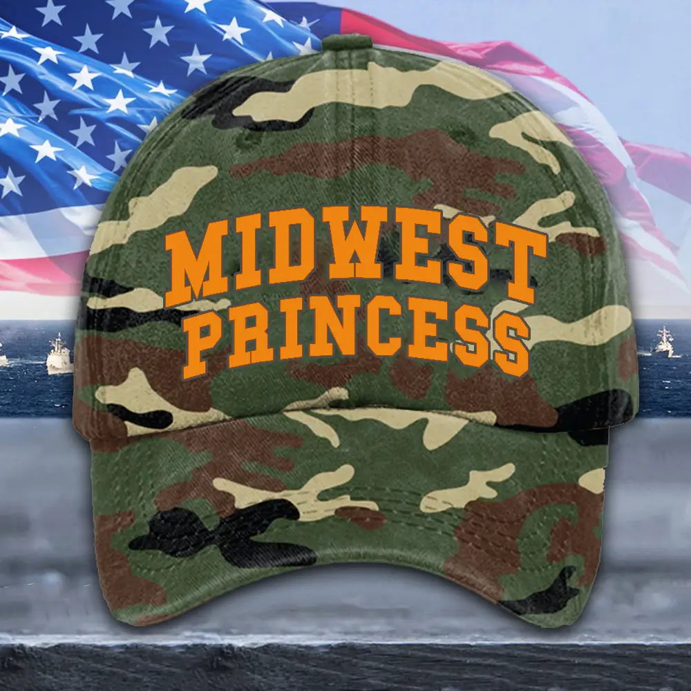 Midwest Princess Hat Harris Walz Camouflage Hat Vote For Harris Walz Merch