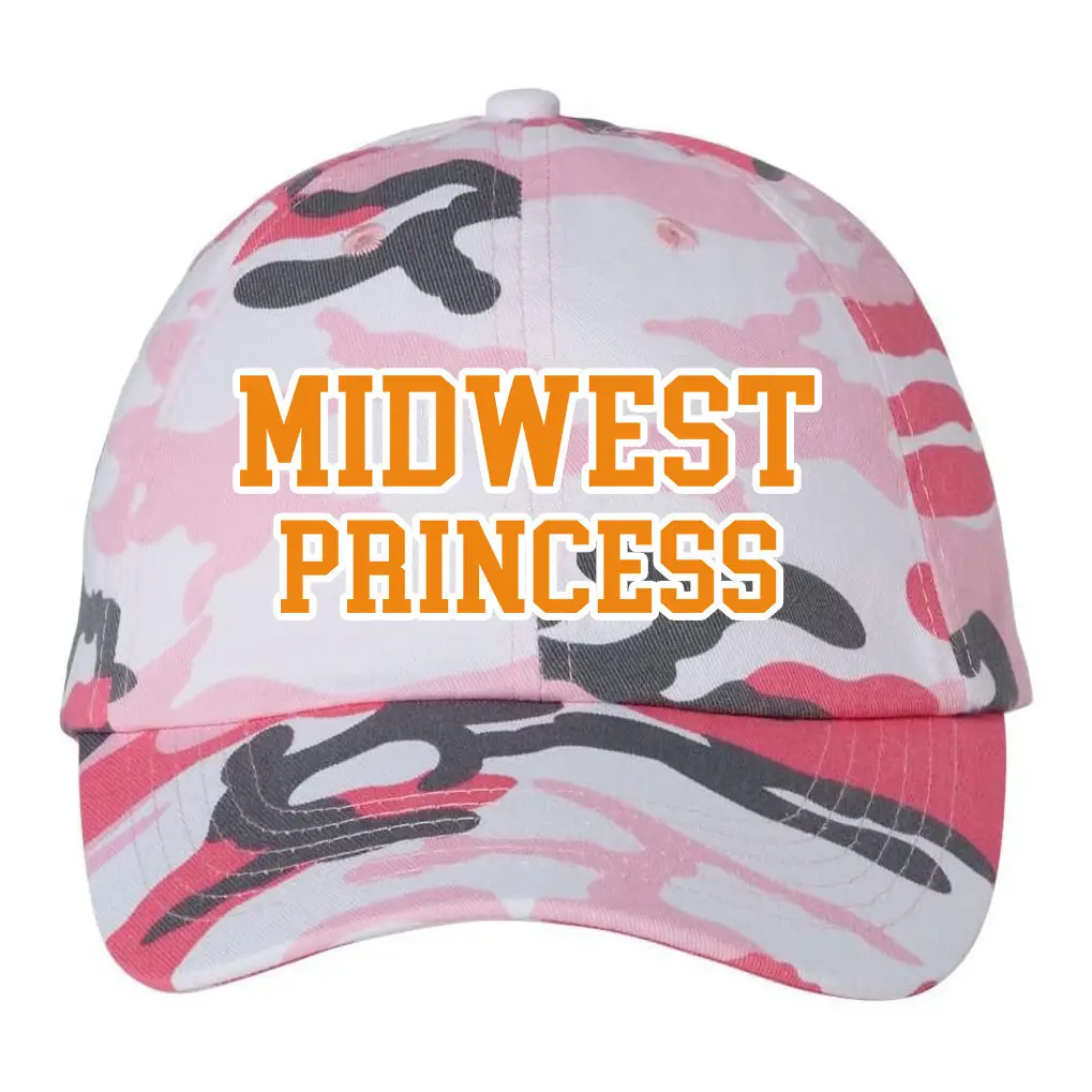 Midwest Princess Pink Camo Hat Harris Walz 2024 Political Campaign Merch Midwest Princess Pink Camo Hat Harris Walz 2024 Political Campaign Merch - Image 1