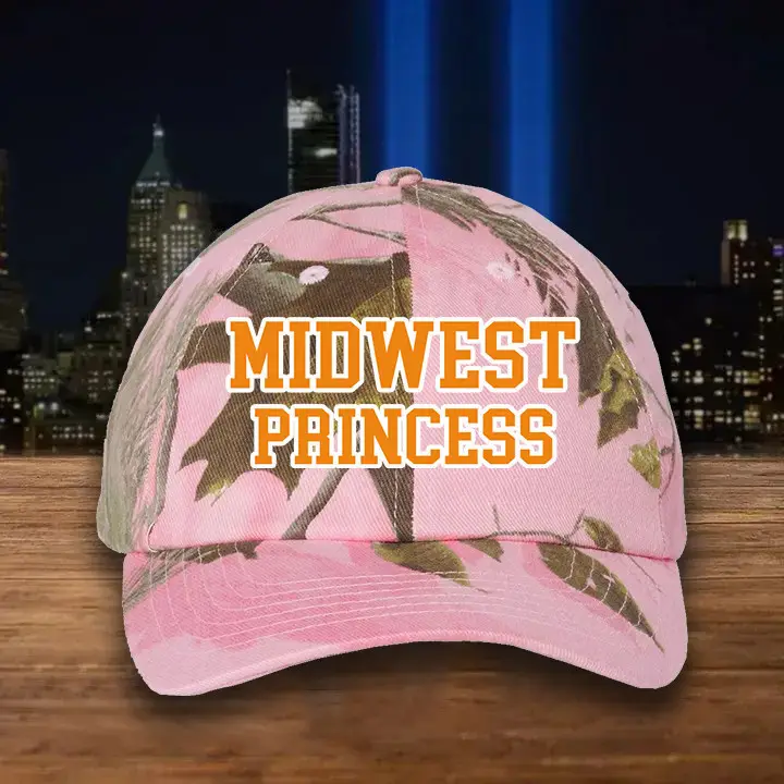 Midwest Princess Pink Camo Hat Kamala Harris 2024 Support Political Campaign Merch