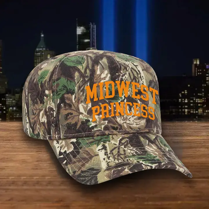 Midwest Princess Printed Cap Otto Camouflage Harris Walz 2024 Hat For Boy For Girl