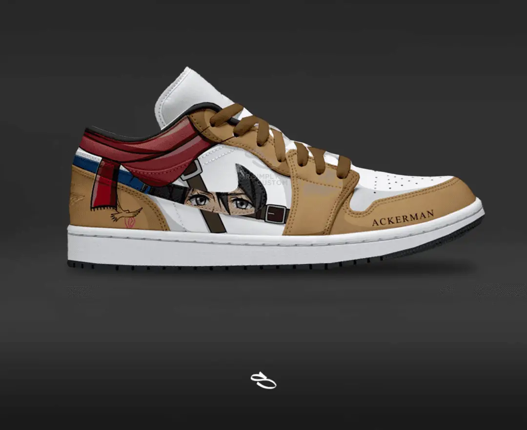 Mikasa Ackerman Attack On titan Air Jordan low