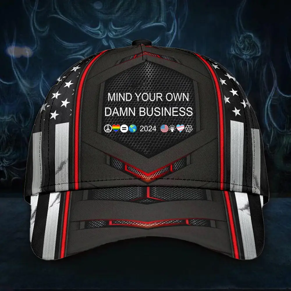 Mind Your Own Damn Business 2024 Kamala Hat Kamala Harris Campaign Patriotic Hat Gifts For Men