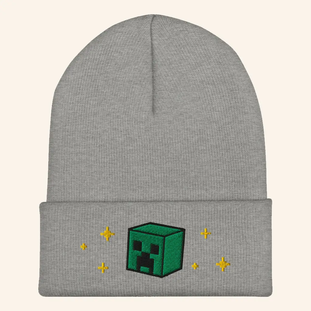 Minecraft Merch Minecraft Seasons Greetings Cuffed Beanie Best Gifts For Boyfriend