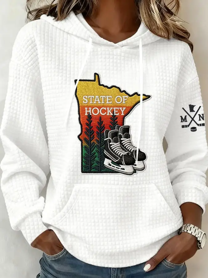 Minnesota State Of Hockey Hoodie Minnesota Wild Merch Unique Gifts For Hockey Fans