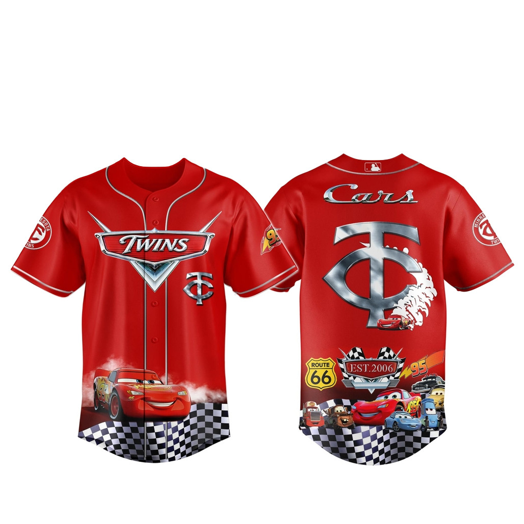 Minnesota Twins Special Cars 20th Anniversary Baseball Jersey