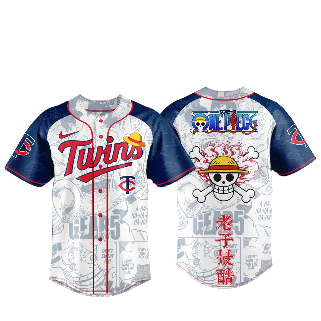 Minnesota Twins x One Piece Night 2026 Game Baseball Jersey