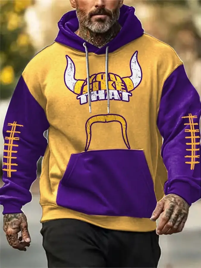 Minnesota Vikings Hoodie Men's Vikings Football Merch Fan Gear Game Day Apparel