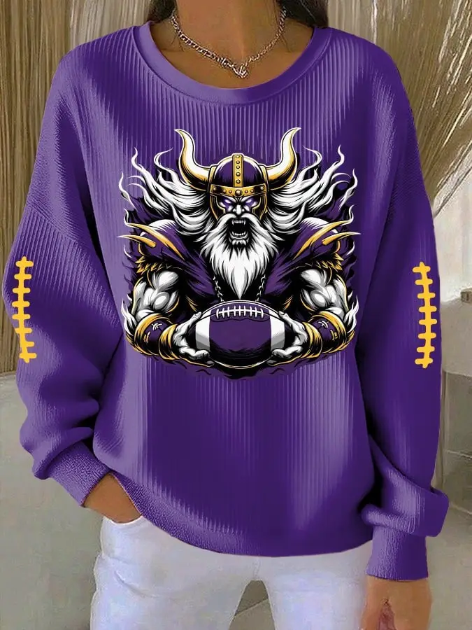 Minnesota Vikings Sweatshirt Game Day Football Minnesota Vikings Womens Apparel Fan Gear