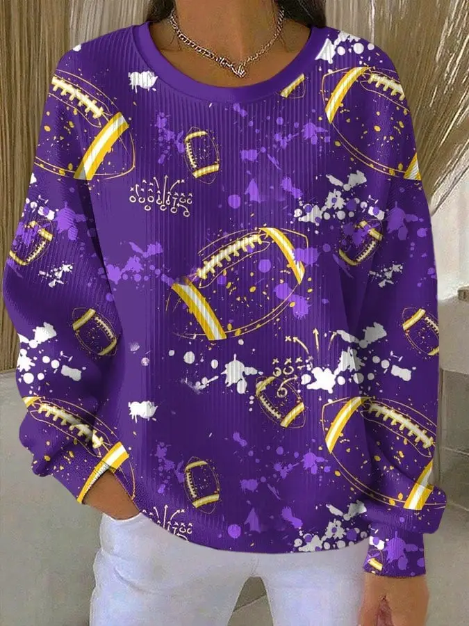 Minnesota Vikings Sweatshirt Game Day Football Minnesota Vikings Women's Clothing Best Gifts