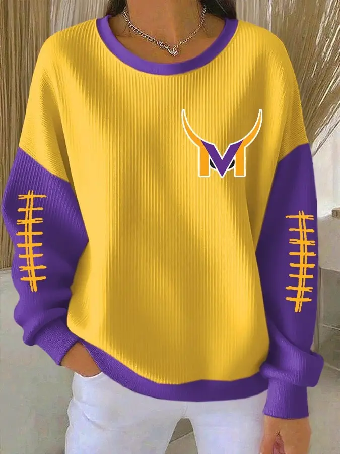 Minnesota Vikings Sweatshirt Mn Vikings Women's Clothing Outfits Game Day Football Merch