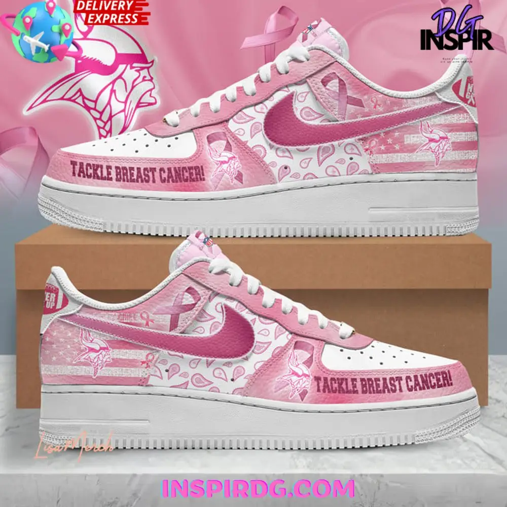 Minnesota Vikings Tackle Breast Cancer Air Force 1