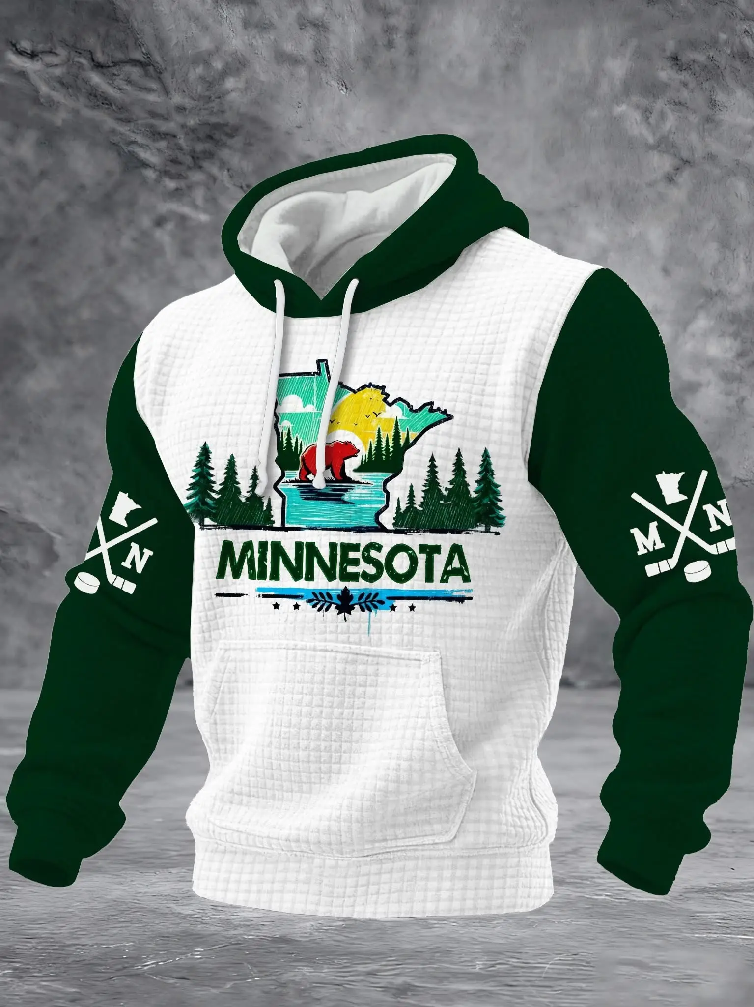 Minnesota Wild Hoodie Men's Hockey MN Wild Merch Game Day Apparel Best Gifts For Fans