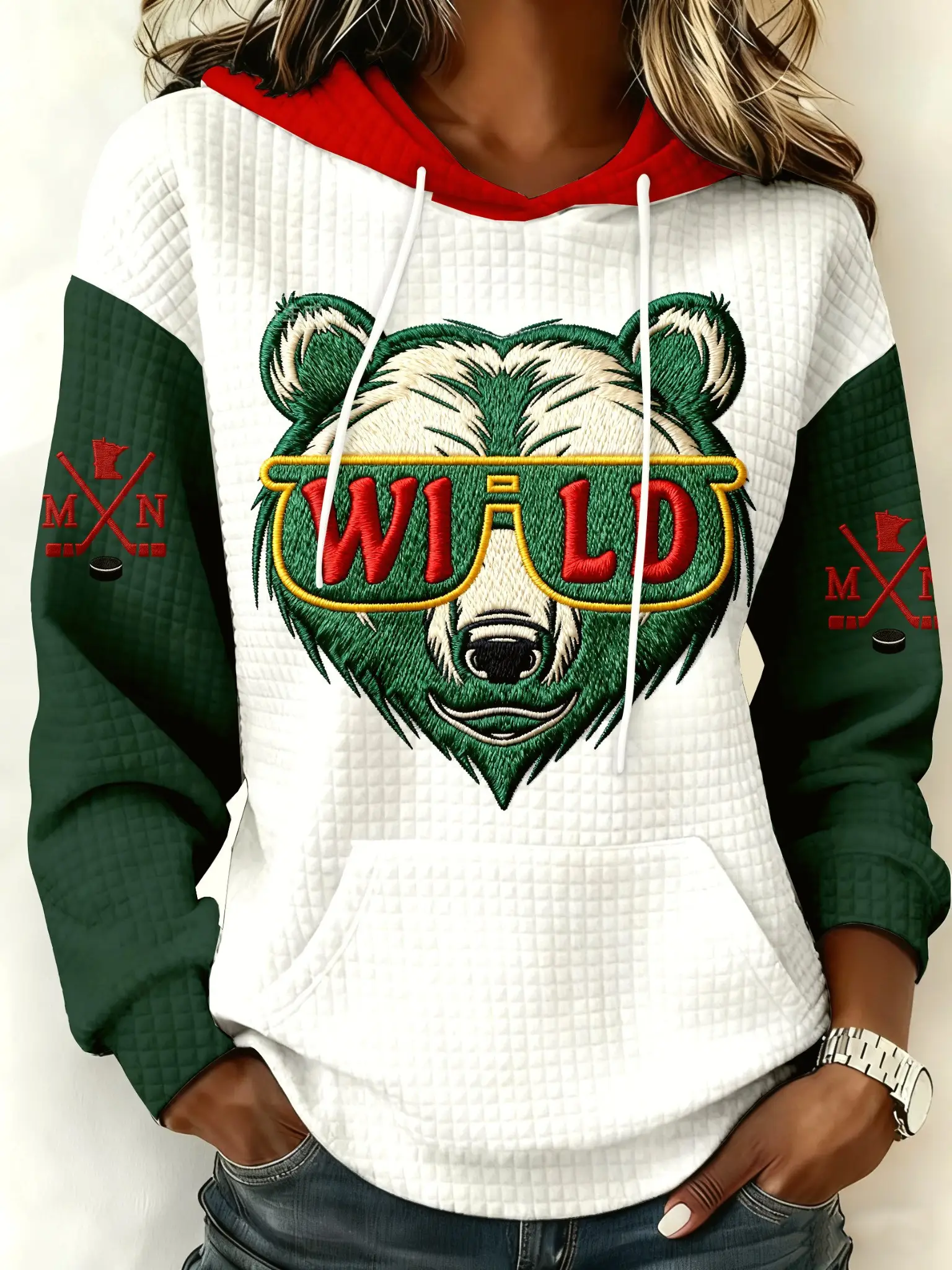 Minnesota Wild Hoodie Women's Hockey MN Wild Merchandise Unique Gifts For Fans