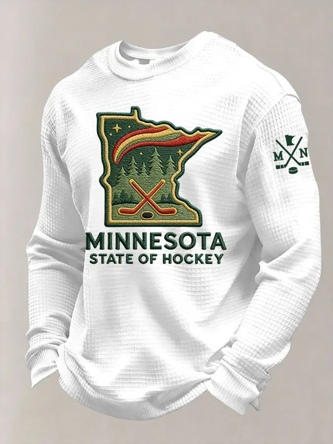 Minnesota Wild State Of Hockey Sweatshirt Men's Hockey MN Wild Merch Apparel Gifts Shop
