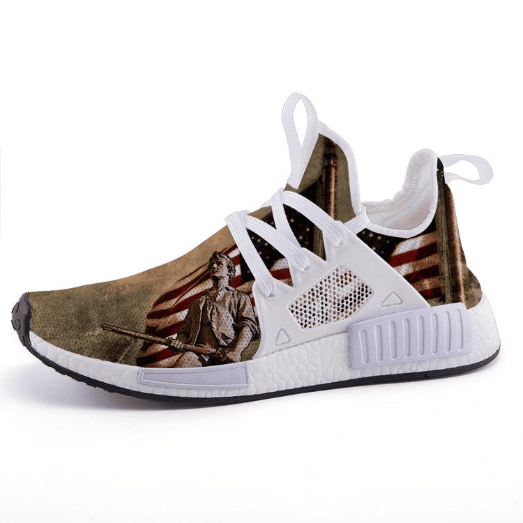 Minutemen Patriotic American Flag Shoes Patriots Sneakers Gifts For Him Her
