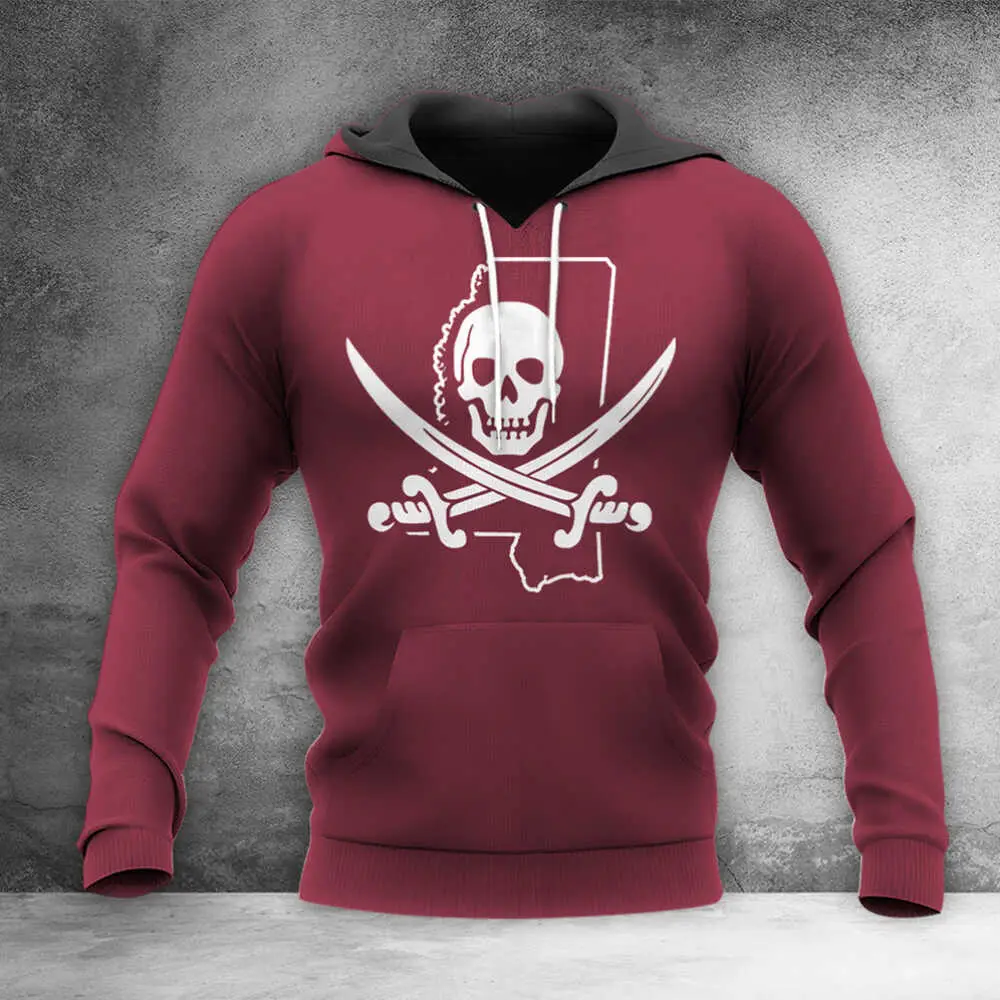 Mississippi State Pirate Hoodie Mike Leach Pirate Merch No Paw Print