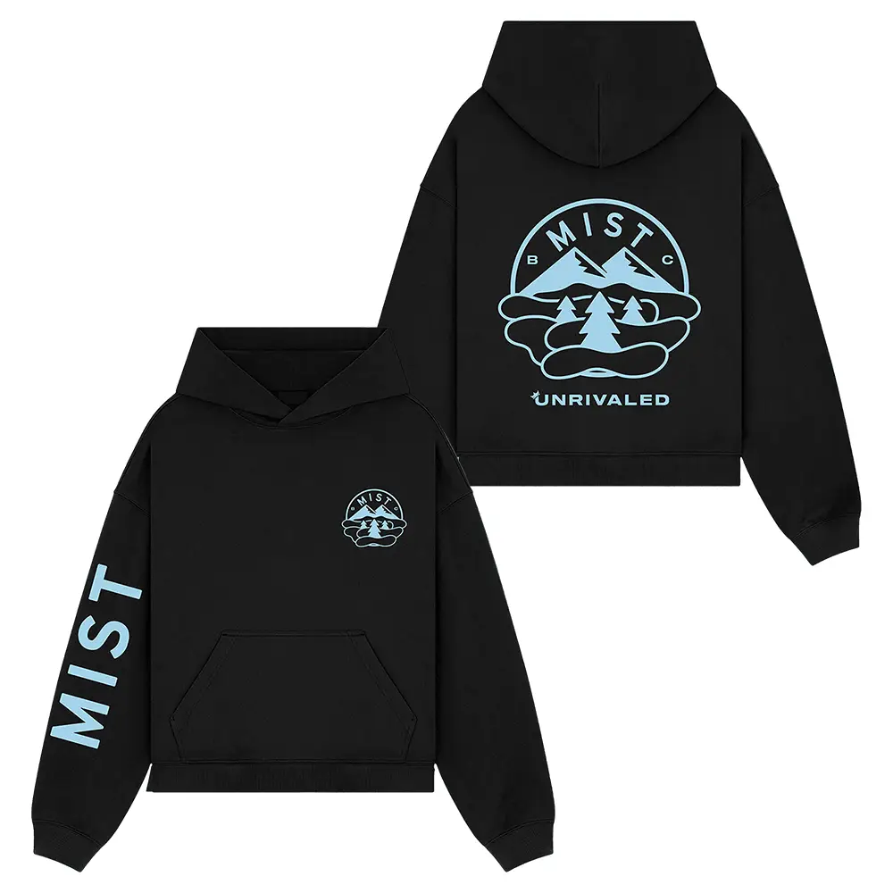 Mist Basketball Club Logo Hoodie Black Unrivaled Women's Basketball Merch Gifts For Fans Mist Basketball Club Logo Hoodie Black Unrivaled Women's Basketball Merch Gifts For Fans - Image 1