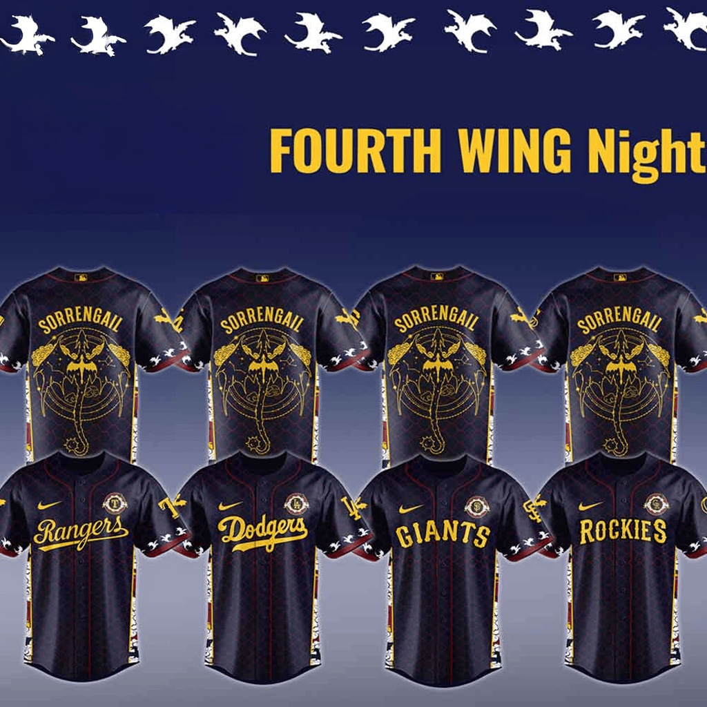 MLB All Team X Fourth Wing Jersey Fan Apparel Gifts For Father's Day