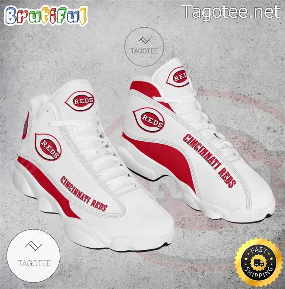 MLB Cincinnati Reds Logo Air Jordan 13 Shoes MLB Cincinnati Reds Logo Air Jordan 13 Shoes - Image 1