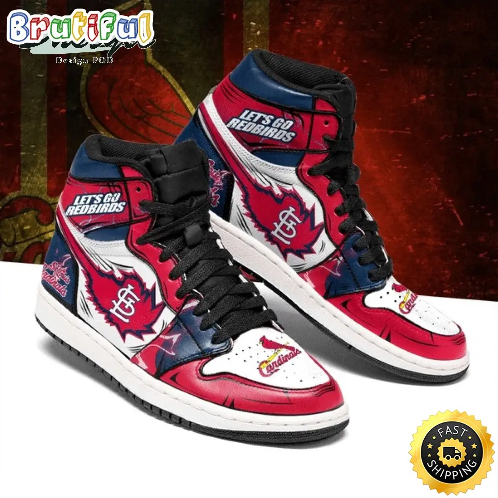MLB St. Louis Cardinals Air Jordan 1 High Sneakers Legendary Air Jordan Footwear MLB St. Louis Cardinals Air Jordan 1 High Sneakers Legendary Air Jordan Footwear - Image 1