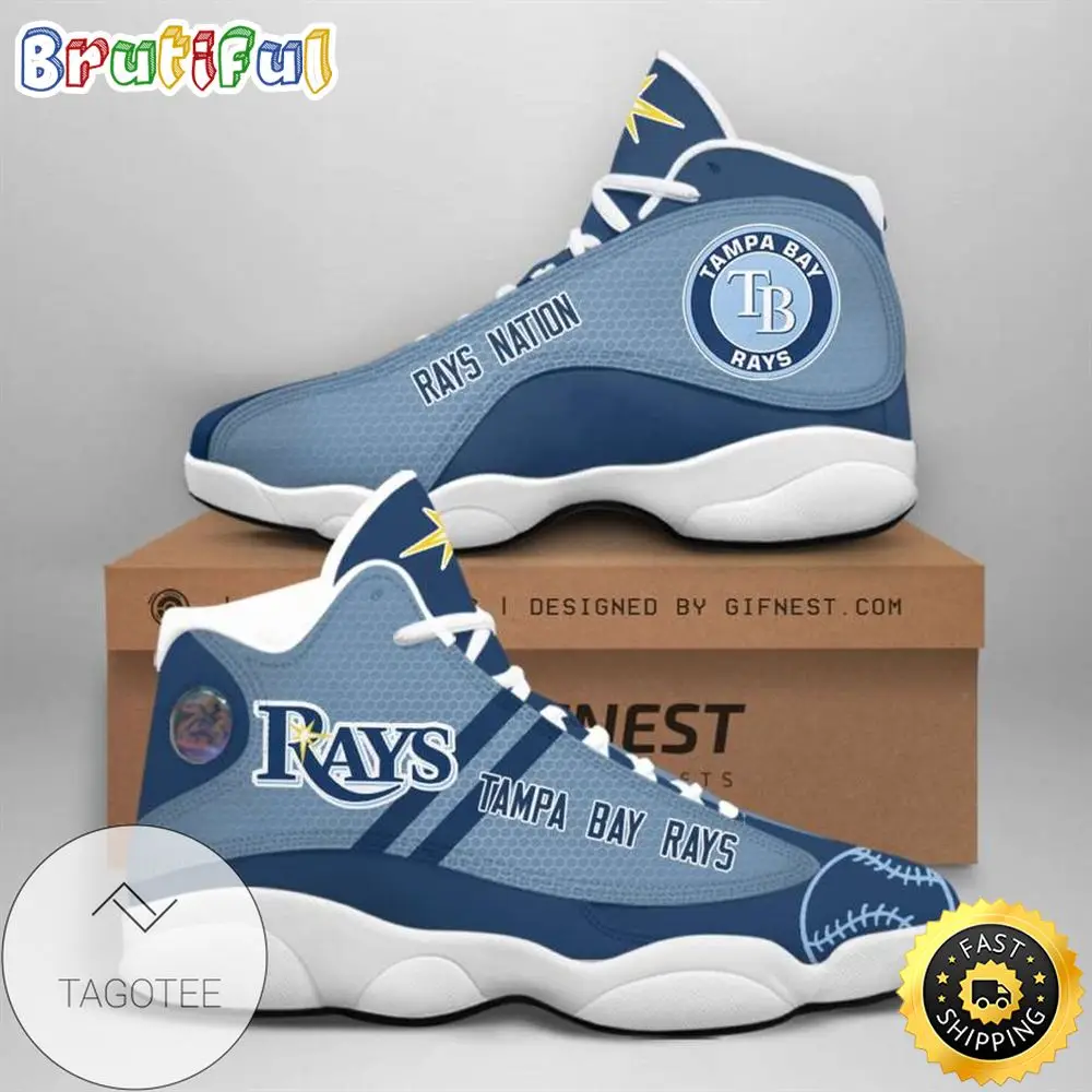 MLB Tampa Bay Rays Air Jordan 13 Shoes V3 MLB Tampa Bay Rays Air Jordan 13 Shoes V3 - Image 1