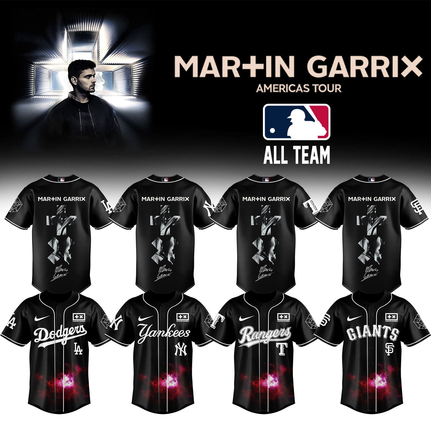 MLB Team x Martin Garrix Americas Tour Jersey Martin Garrix Merch Gift For Boyfriend