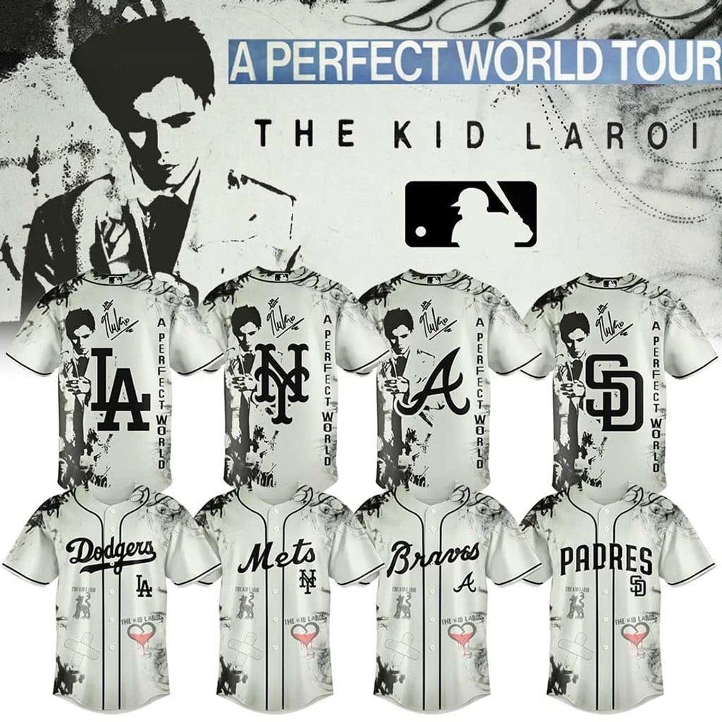 MLB Team x The Kid LAROI A PERFECT WORLD TOUR 2026 Jersey The Kid LAROI Merch Gifts For Fan