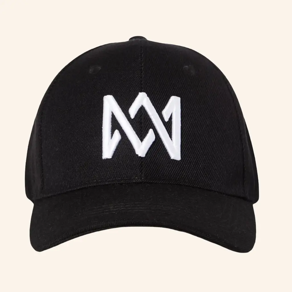 MM Merch Black With White Logo Embroidered Hat Gifts For Dad -WearandDecor