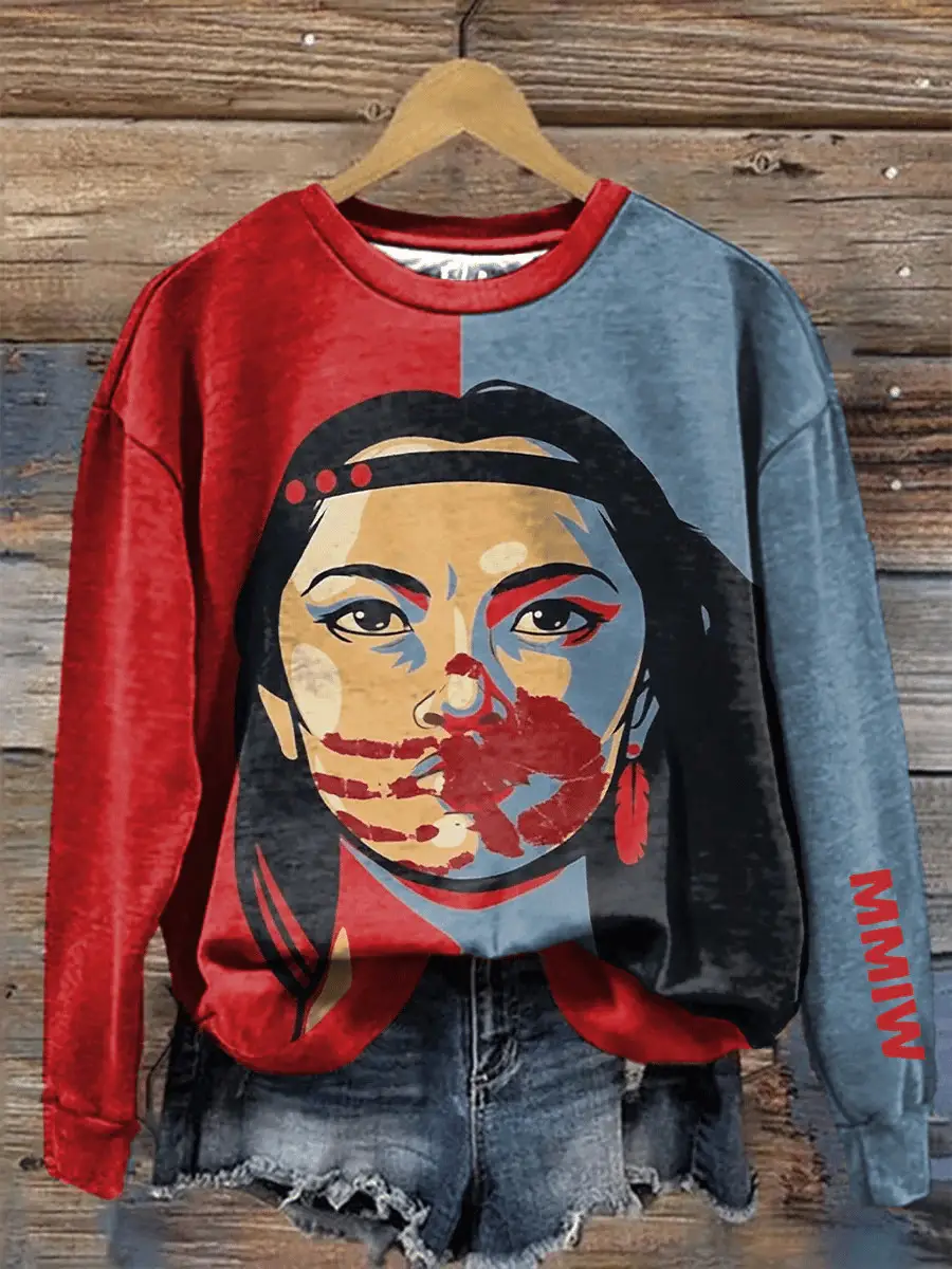 MMIW Awareness Indigenous Women Sweatshirt MMIW Awareness Apparel Support Gift For Sisters MMIW Awareness Indigenous Women Sweatshirt MMIW Awareness Apparel Support Gift For Sisters - Image 1