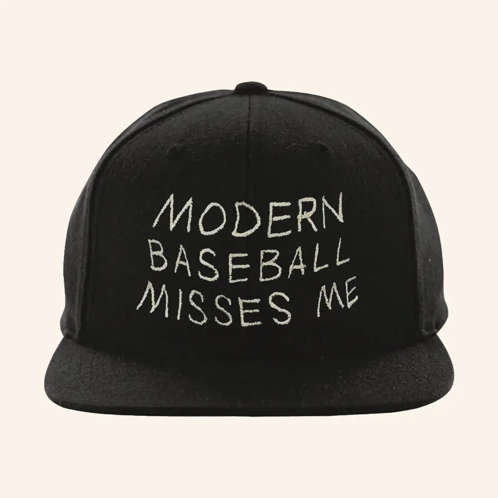 Modern Baseball Merch Modern Baseball Misses Me Snapback Hat Gifts For Music Lovers -WearandDecor