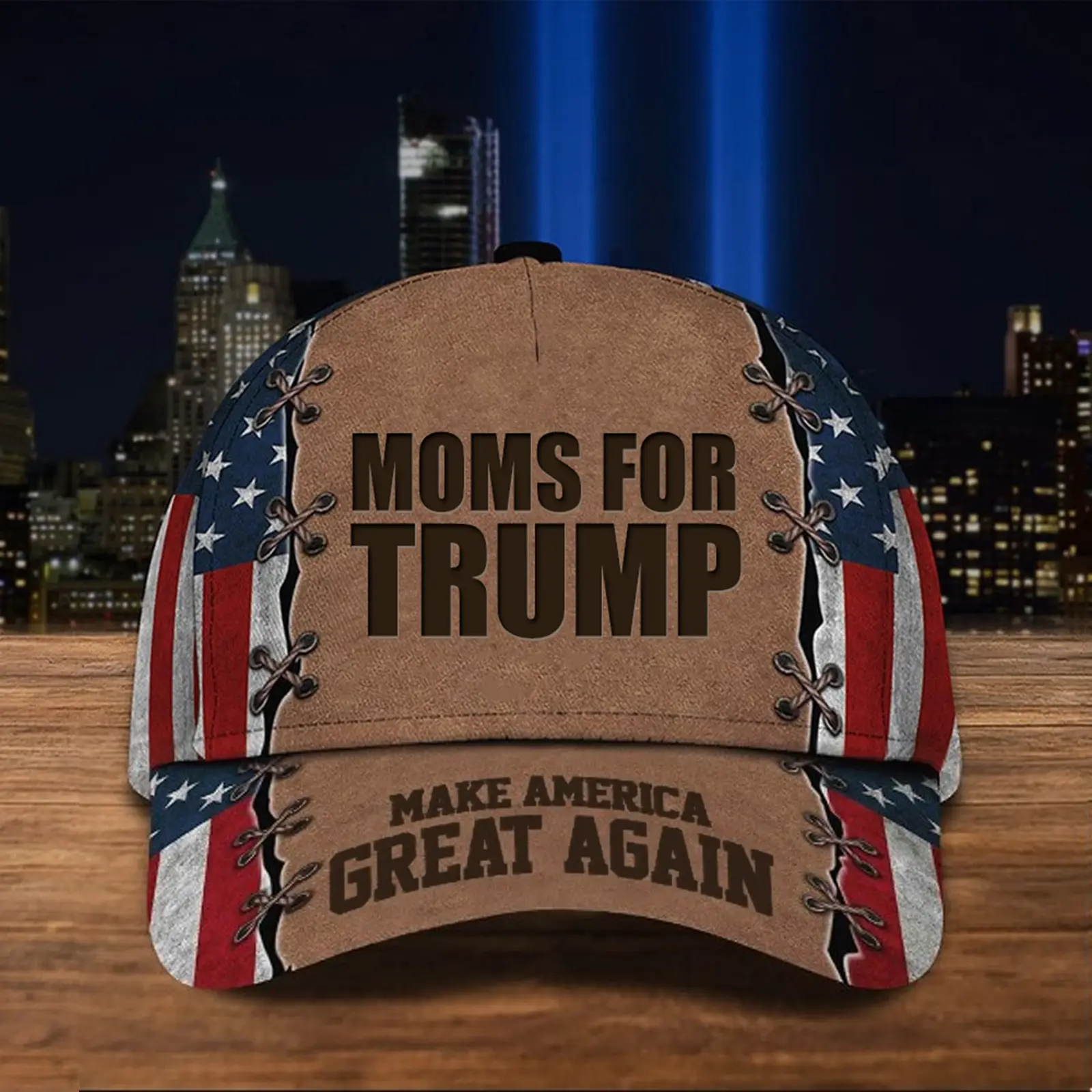 Moms For Trump 2024 Hat Make America Great Again Donald Trump Hat USA Flag Cap Gifts For Moms