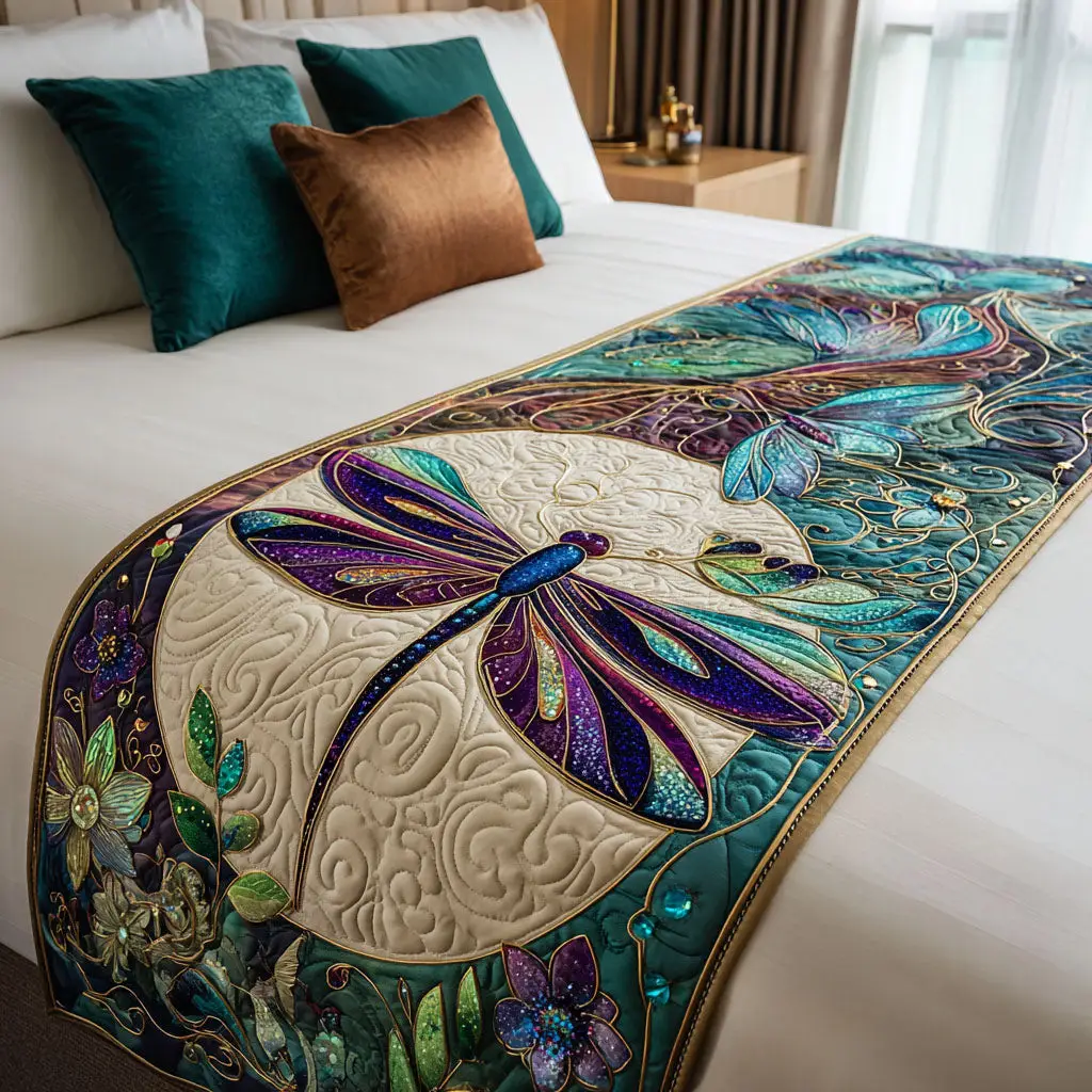 Moon Garden Quilted Bed Runner Moon Garden Flow A Relaxing Home Gift