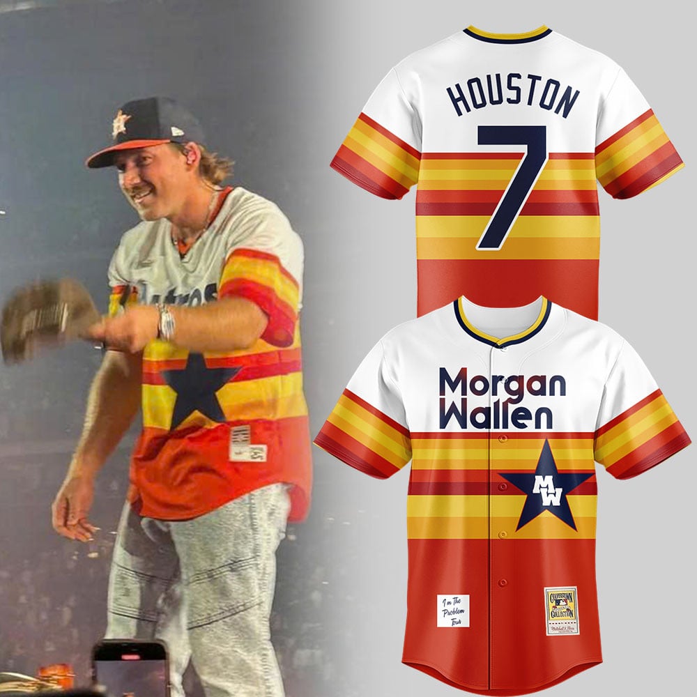 Morgan Wallen I'm The Problem Tour In Houston Jersey Morgan Wallen Merch Music Fan Gifts