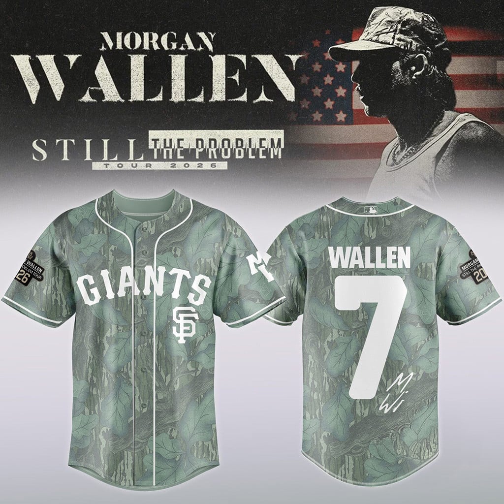 Morgan Wallen San Francisco Giants Still The Problem Tour 2026 Baseball Jersey Morgan Wallen Merch