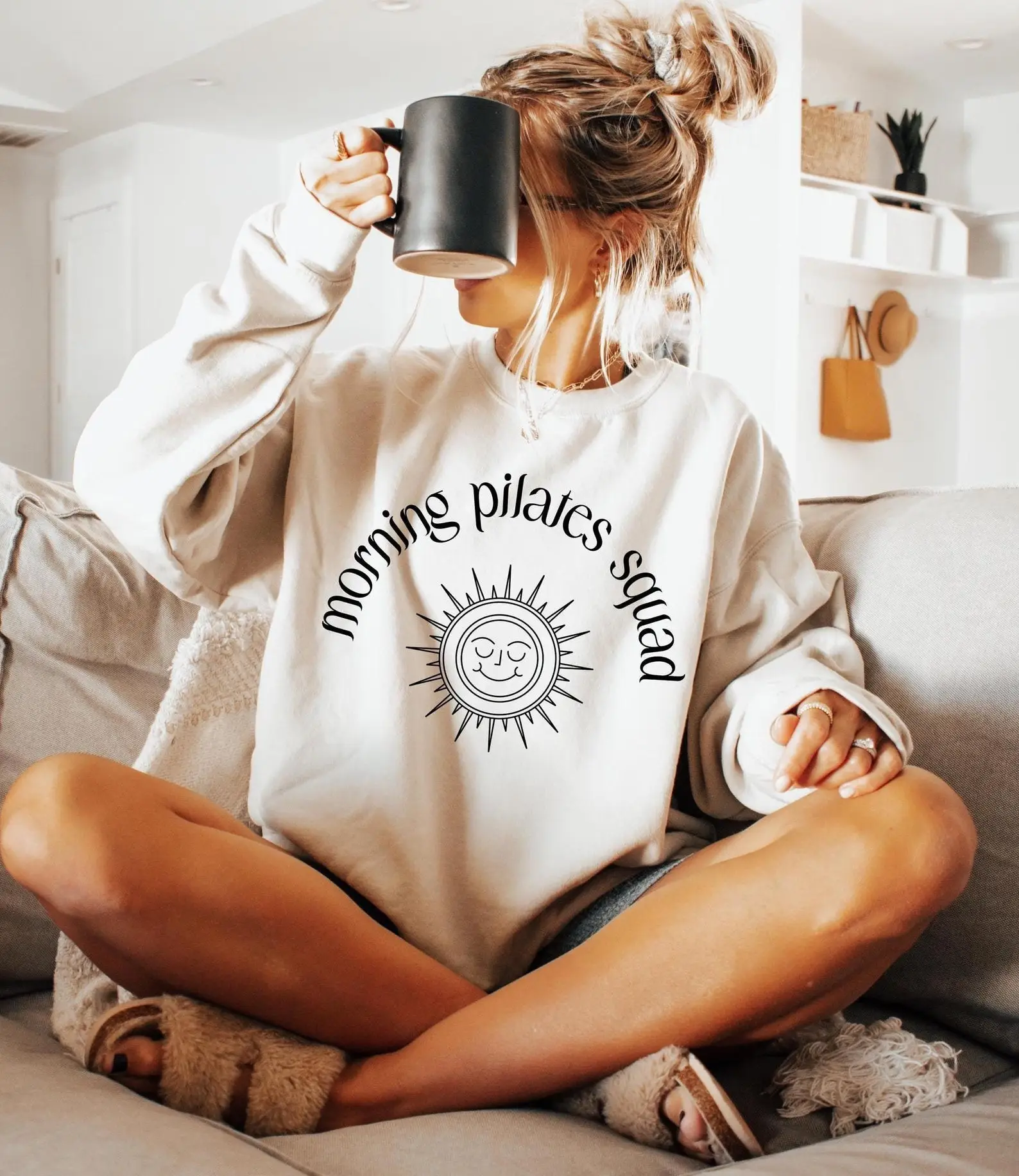Morning Pilates Squad Sweatshirt Workout Clothing Pilates Lover Gifts For Her