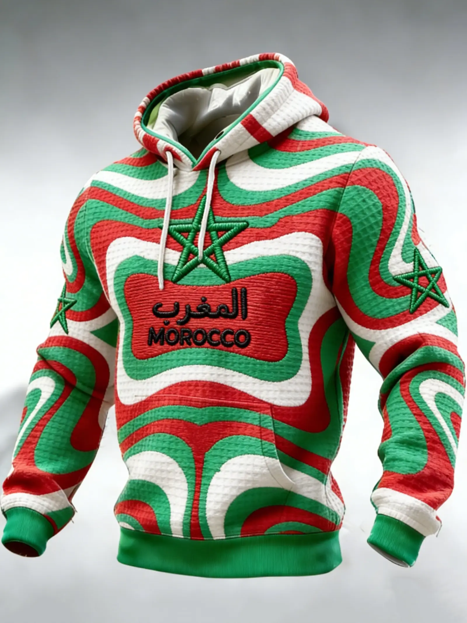 Morocco 2026 World Cup Hoodie Men's Game Day Outfits Gifts For Team Morocco Football Fans