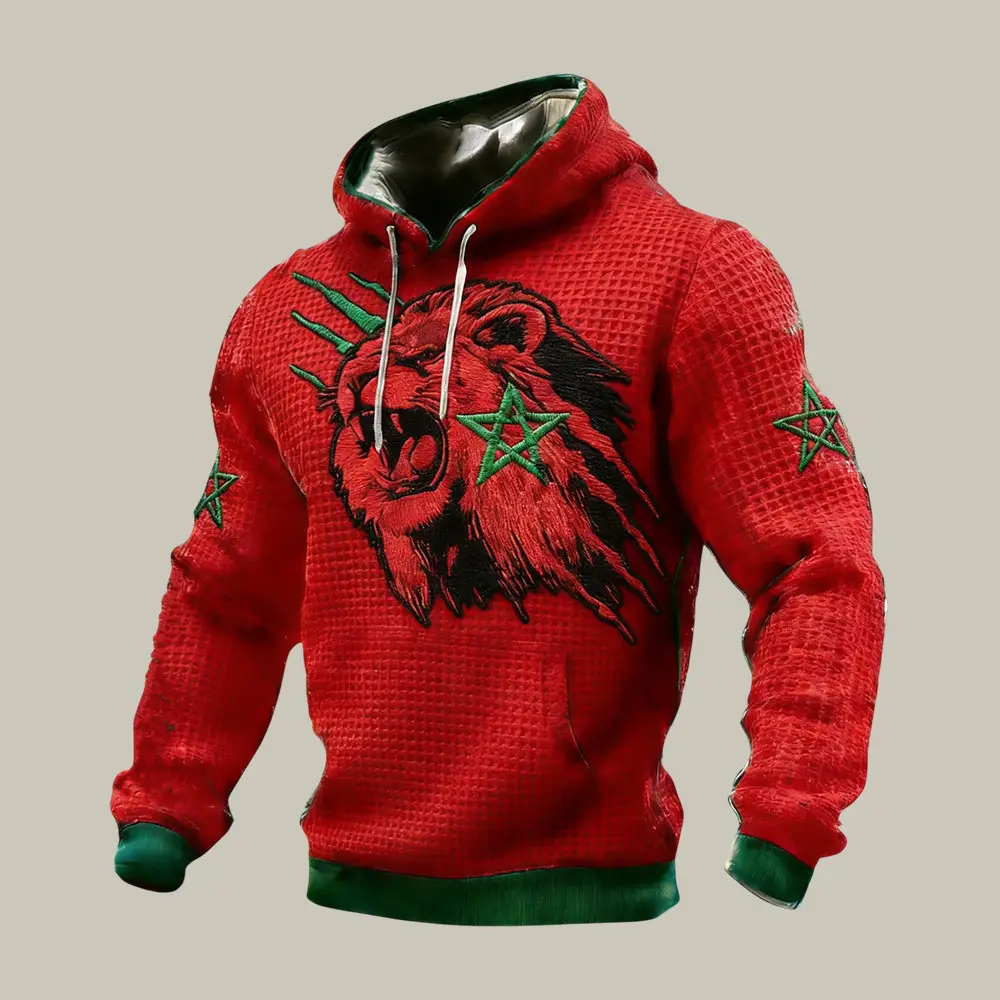 Morocco FIFA World Cup Team Lion Hoodie Game Day Merch Gift For Soccer Lovers