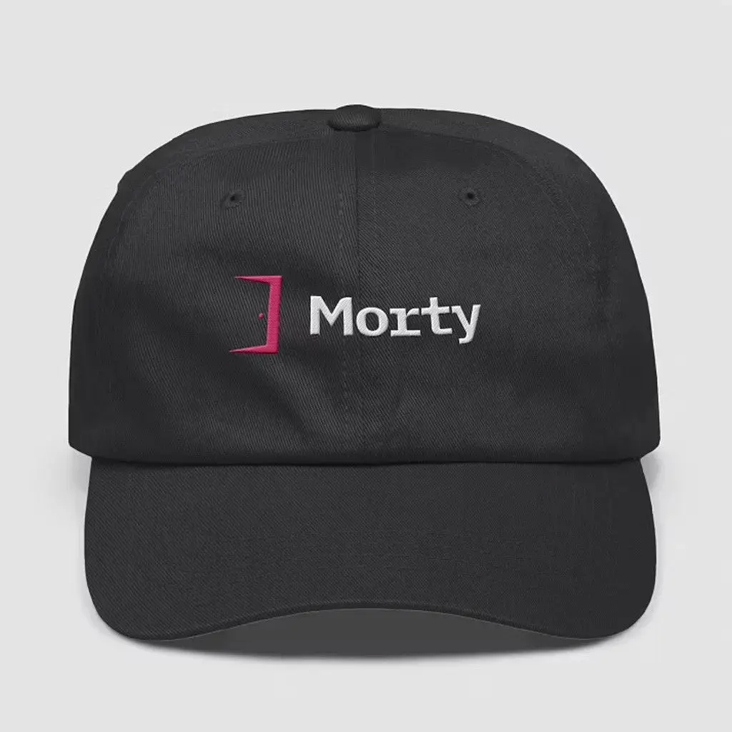 Morty Merch Morty Embroidered Black Hat Gifts For Sister -WearandDecor