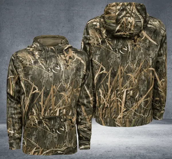 Mossy Oak Duck Hunting Camo Hoodie Camo Pattern Design Cool Gifts for Mens