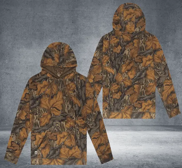 Mossy Oak Merch Cotton Mill Vintage Hoodie Camo Pattern Hoodie Gift for Dad Mossy Oak Merch Cotton Mill Vintage Hoodie Camo Pattern Hoodie Gift for Dad - Image 1