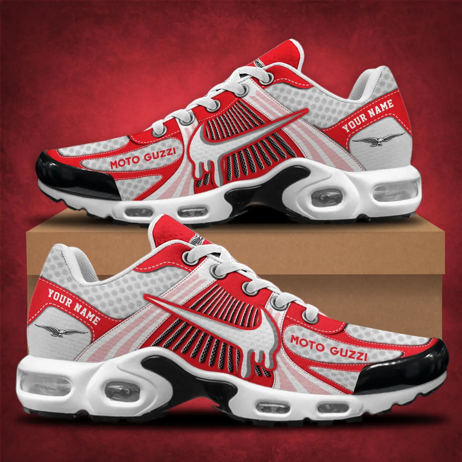MOTOGUZZI Air Max Plus Shoes Sneakers For Men And Women MOTOGUZZI Air Max Plus Shoes Sneakers For Men And Women - Image 1