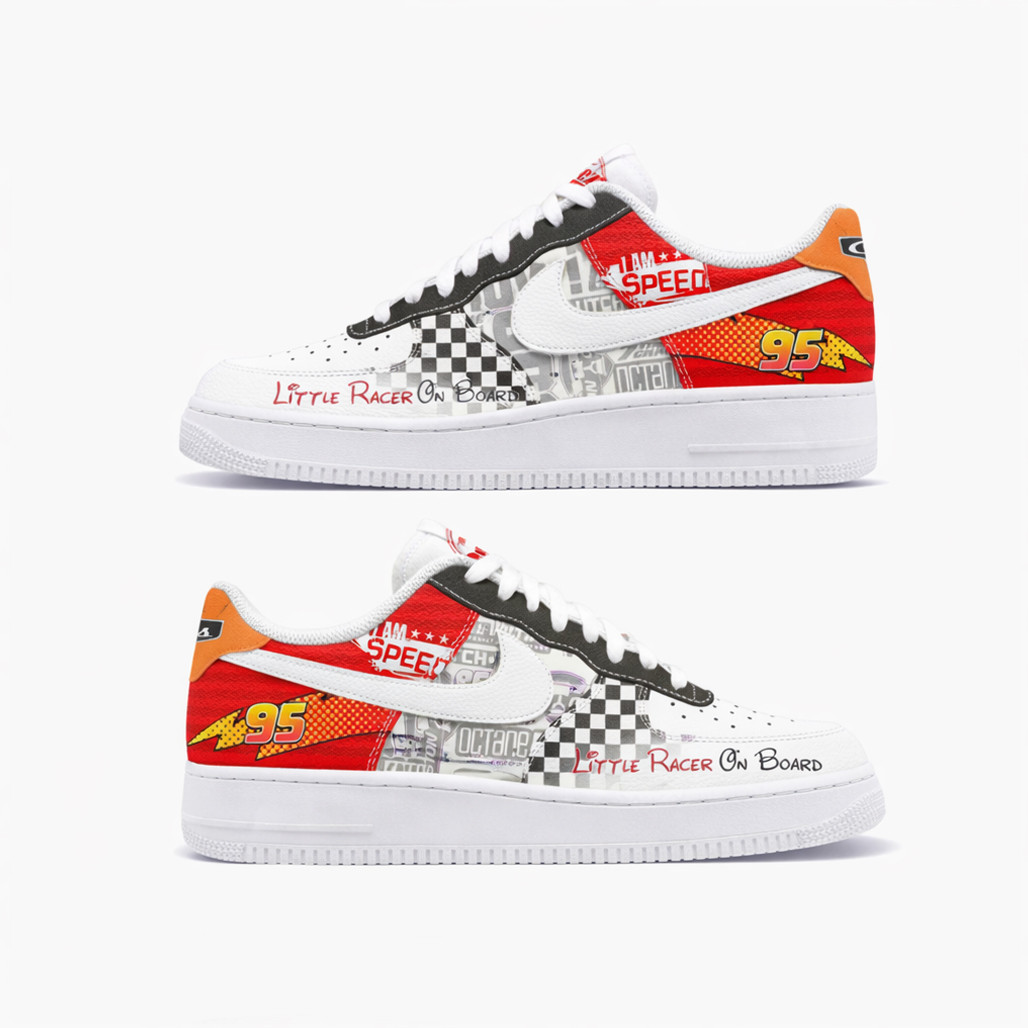 Movie Car Little Racer On Board Air Force 1 Shoes Sneakers