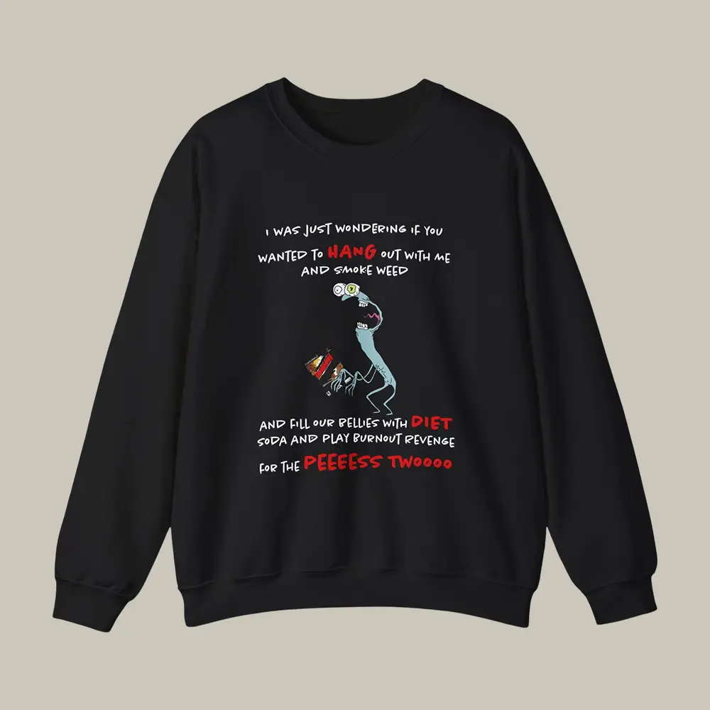 Mr. Landlord Smiling Friends Sweatshirt I Was Just Wondering Smiling Friends Merch