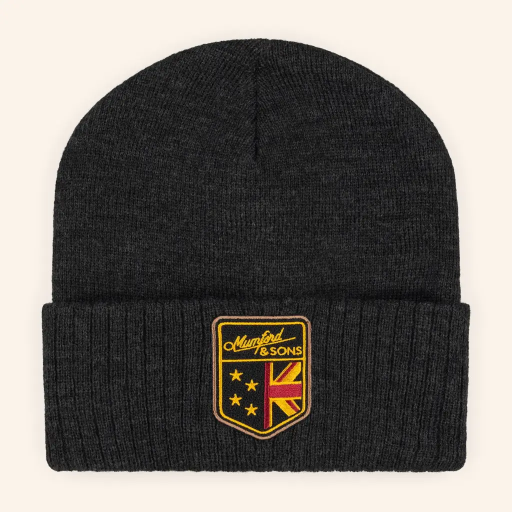 Mumford And Sons Merch Dark Grey Arms Logo Beanie Christmas Gifts For Husband -WearandDecor