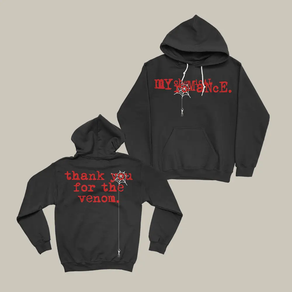 My Chemical Romance Thank You For The Venom Hoodie Music Apparel My Chemical Romance Fan Gift My Chemical Romance Thank You For The Venom Hoodie Music Apparel My Chemical Romance Fan Gift - Image 1